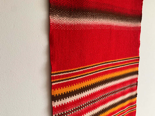 Wall Tapestry Raanu in Orange Colors | Finland 1970s