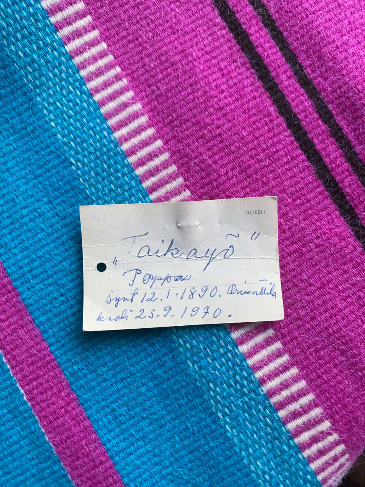 Magic Night, Finnish Raanu Wall Tapestry, 1960s