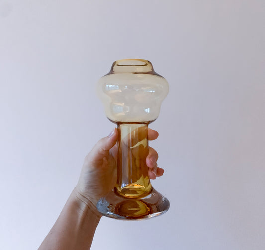 Riihimäen Lasi | Puisto Series Amber Vase, Form 1324