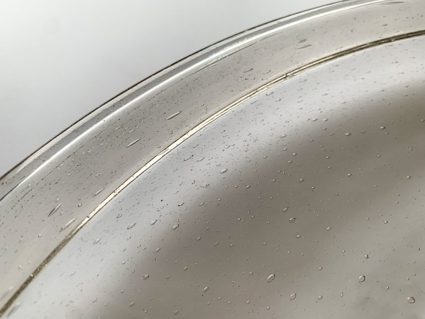 Nuutajarvi Kaj Franck Vintage plate Sargasso | Bubble glass | Midcentury glass | Molna Vintage