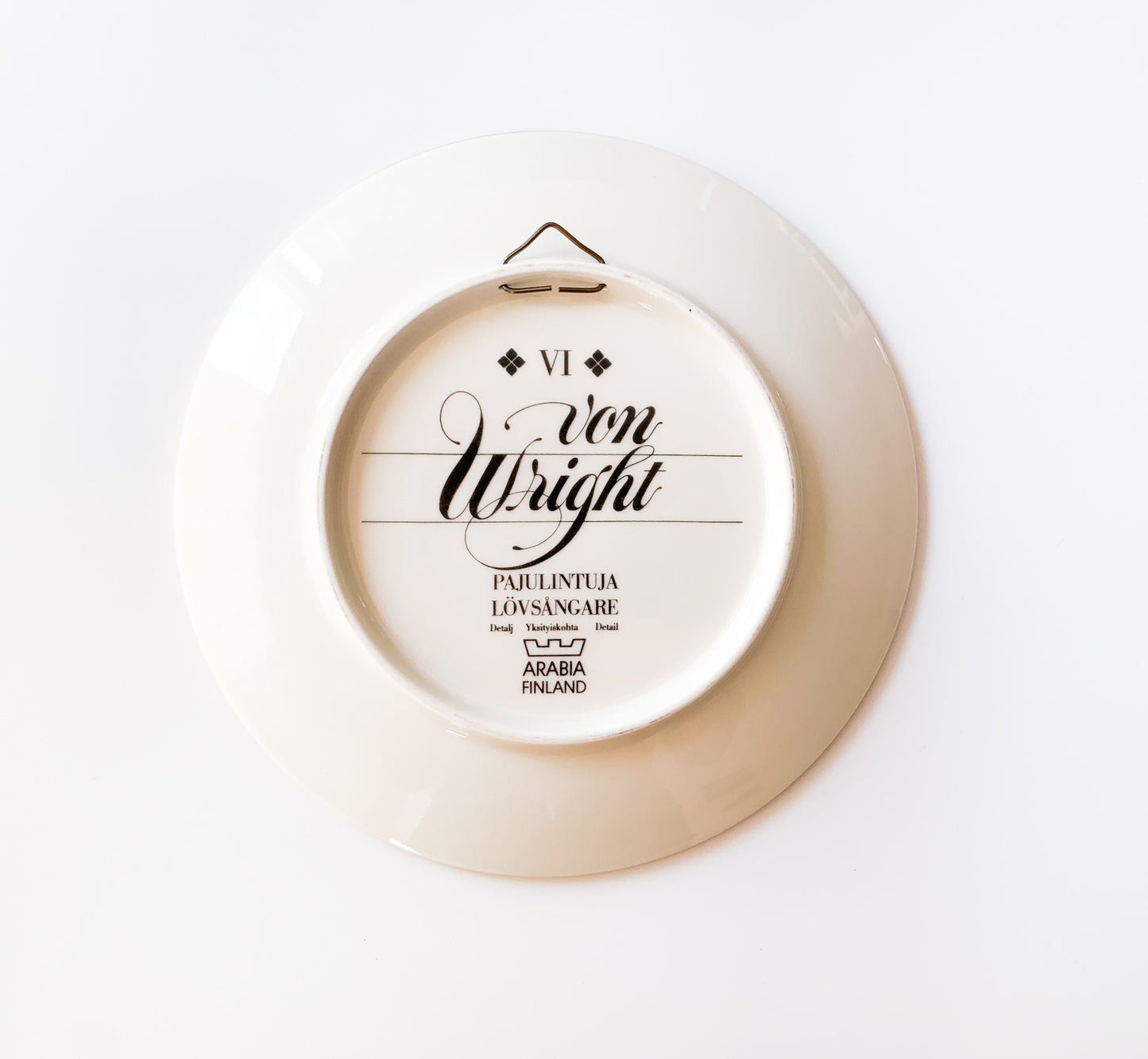 Arabia Willow warblers plate | von Wright
