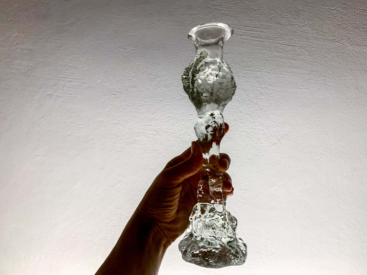 Vintage figurine - candle holder Kasvimaalla, 26 cm, Humppila Finland