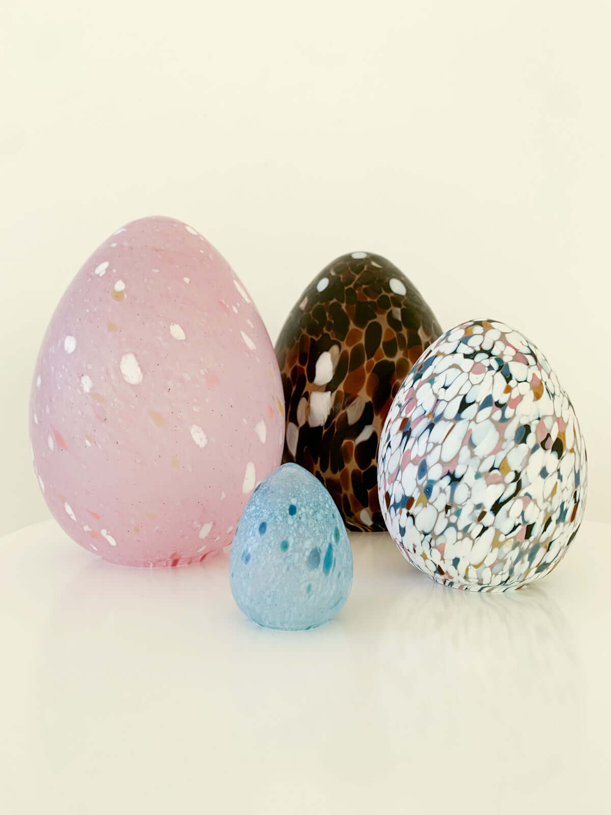 Monica Backström Boda | Art Glass Opaque Egg Sculpture