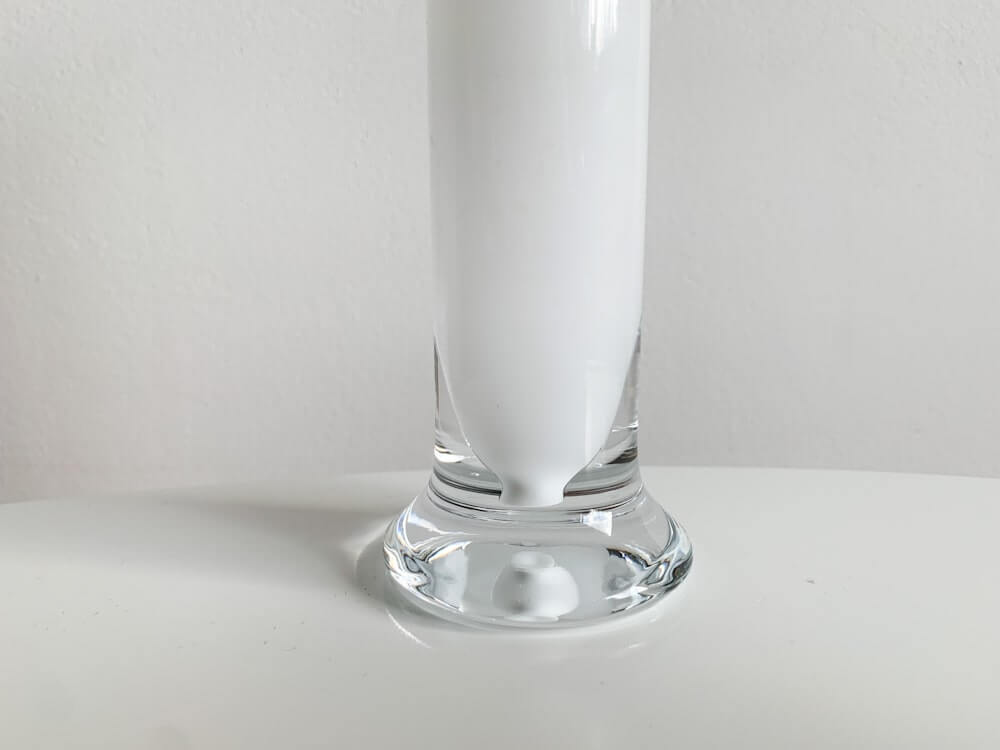Milk glass vintage vase retro 1980s glass