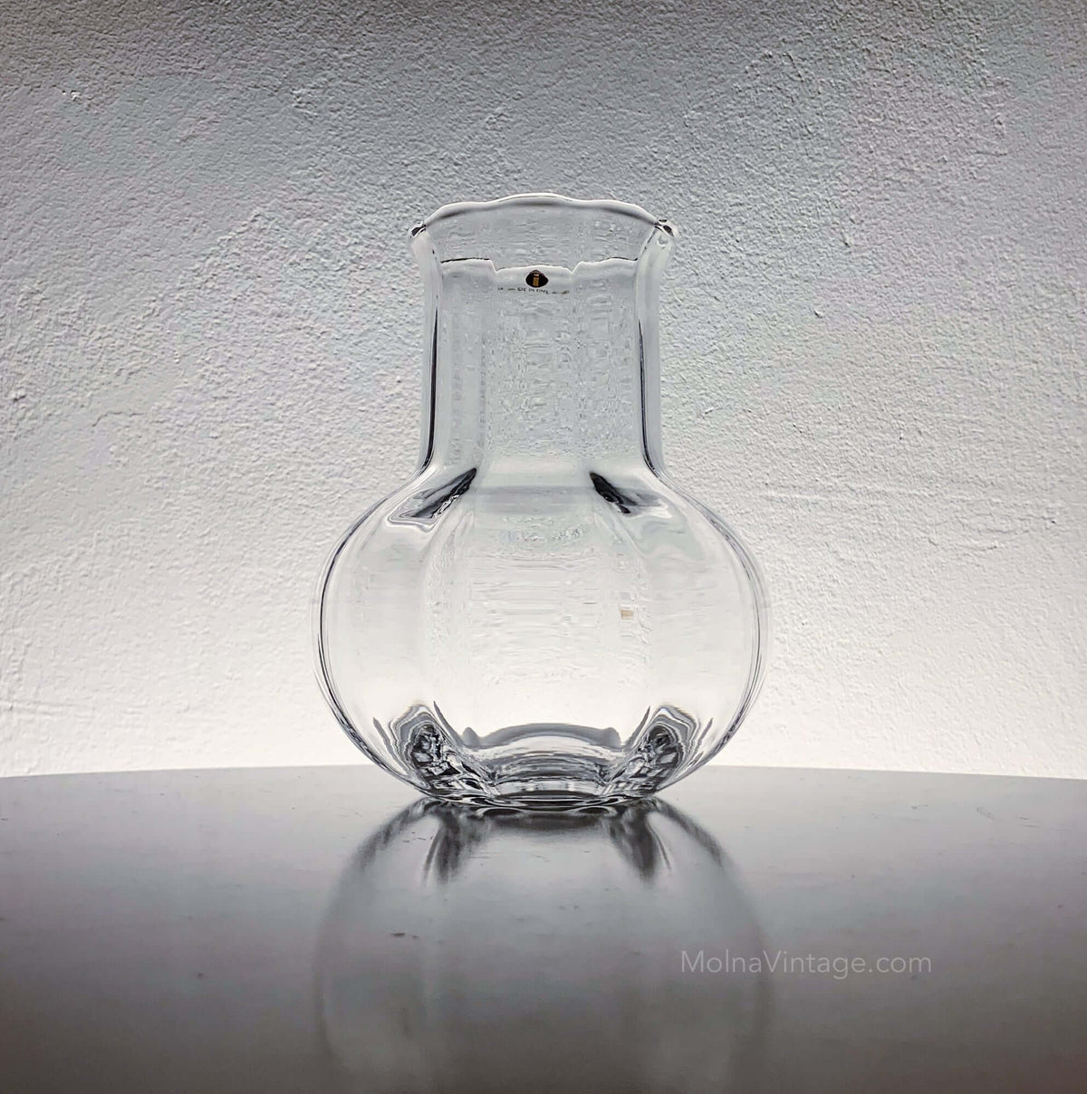 Iittala clear glass vase, Finland