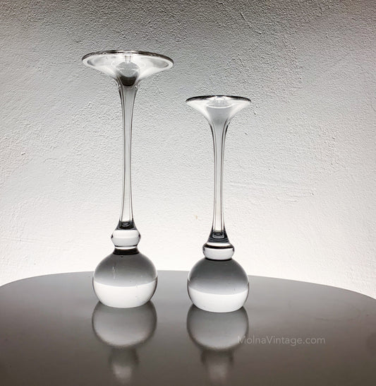 Pair of trumpet vases Kosta Boda