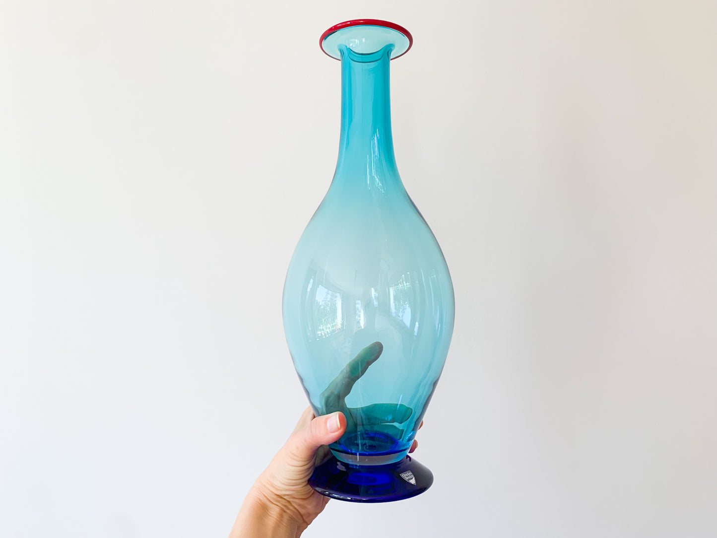 Orrefors Erika Lagerbielke, Vase Solo 9190 signed, 37 cm