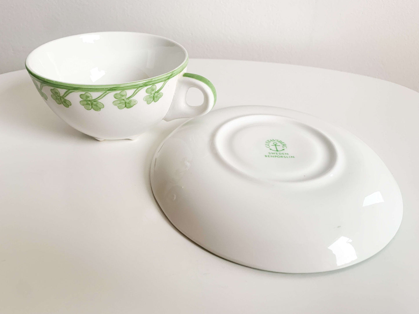 Vintage coffee tea cup, saucer Gunnar, designer Gunnar Wennerberg, Gustavsberg Sweden 70s