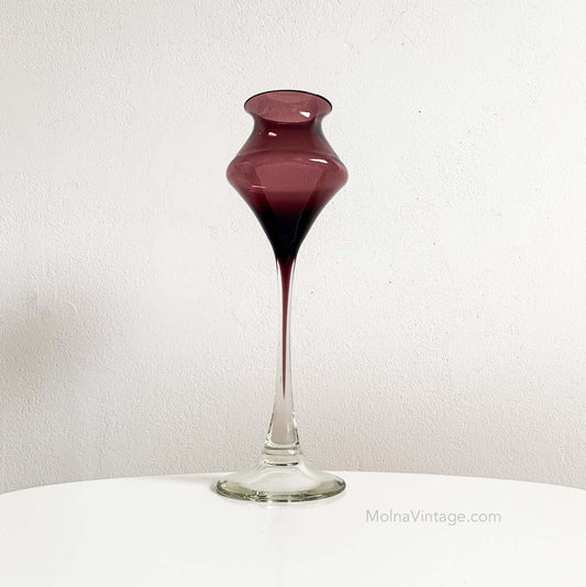 Glass Candlestick by Sirkku Lehtonen-Kumela