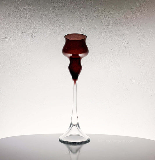 Glass Candlestick by Marjut Kumela | Finland 1960s