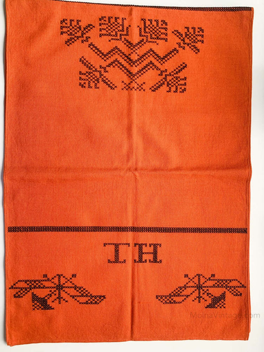 Finnish orange textile, 1936
