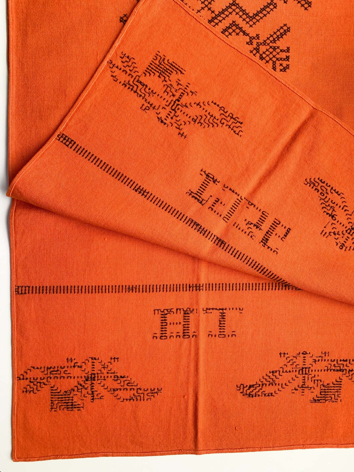 Finnish orange textile, 1936