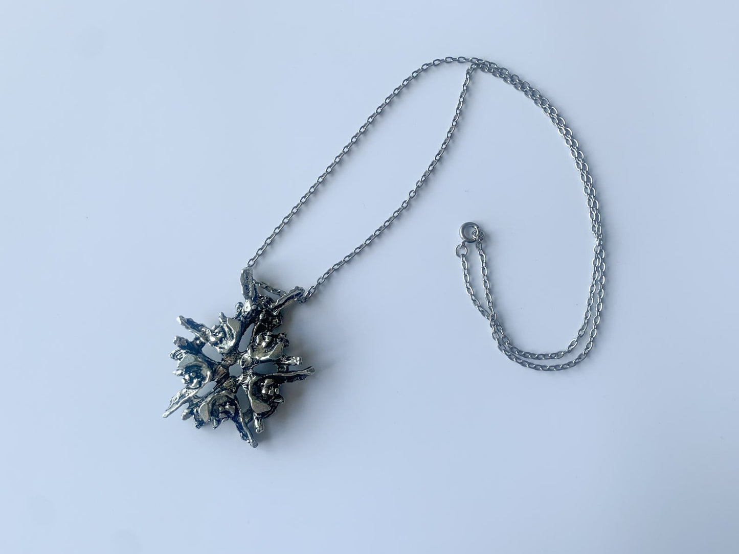 Vintage pewter designer jewelry 1970s