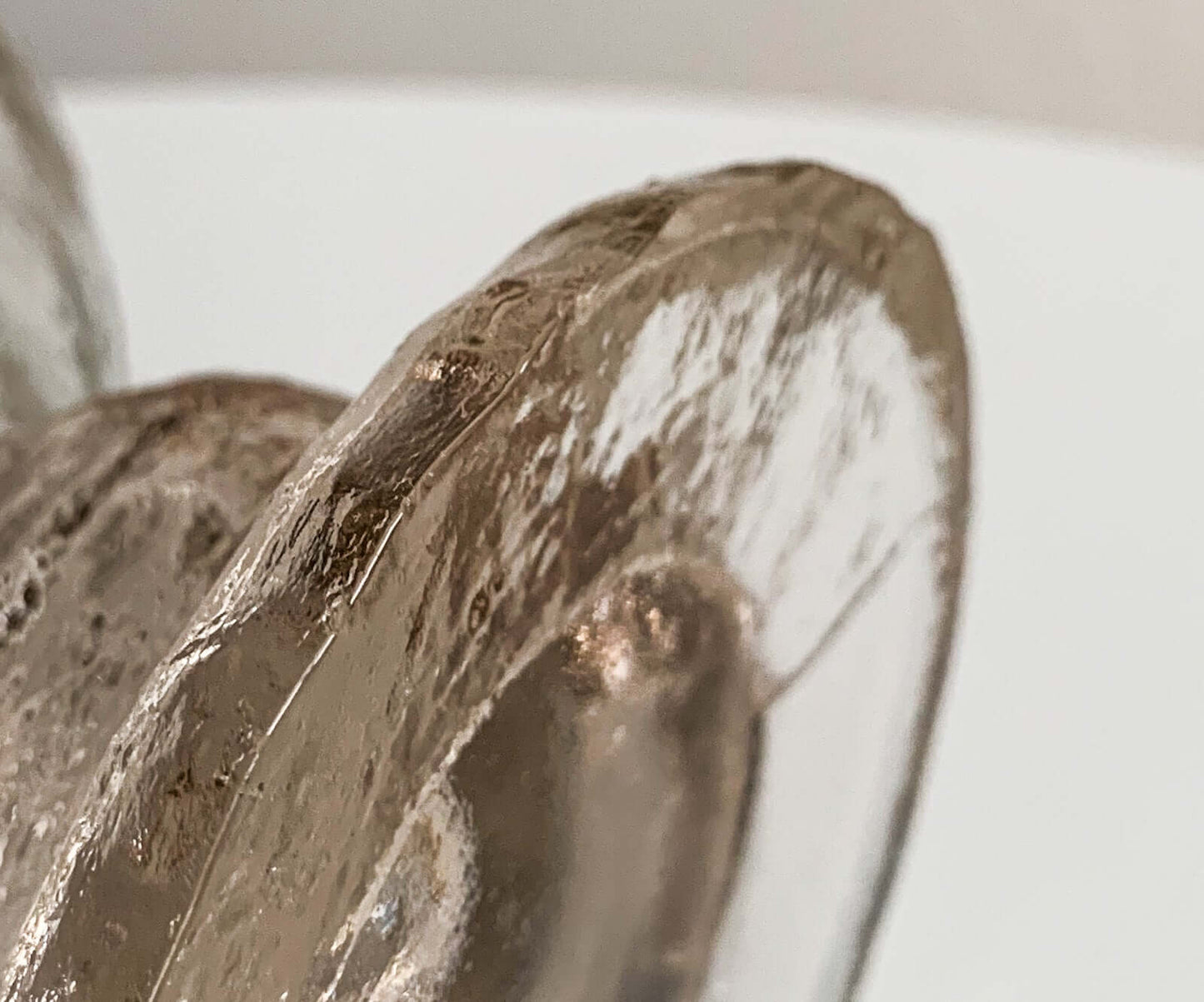 Brutalist Art Glass Vase | Candle Holder Kivi Series, Finland, 1980s