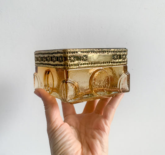 Brutalist Glass Bowl Lunar Eclipse Series by Pentti Sarpaneva