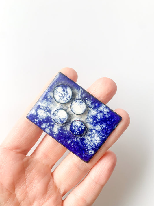 Enamel constellation brooch, Finland 1970s