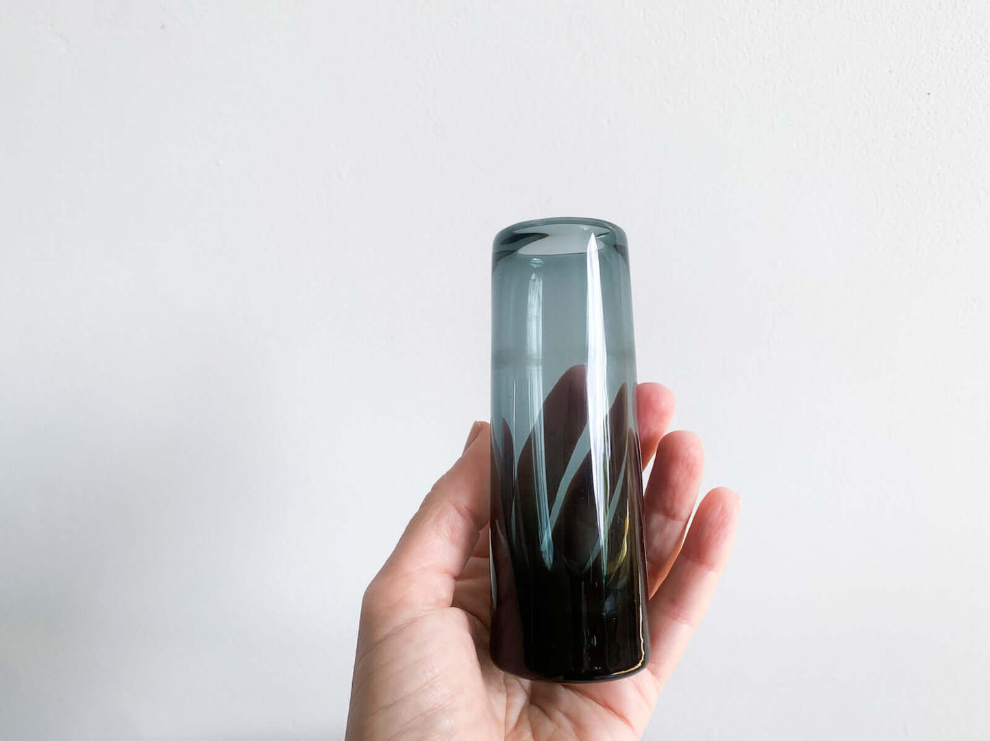 Holmegaard Per Lutken, Art glass vase Chimney 16912, Denmark 1960s