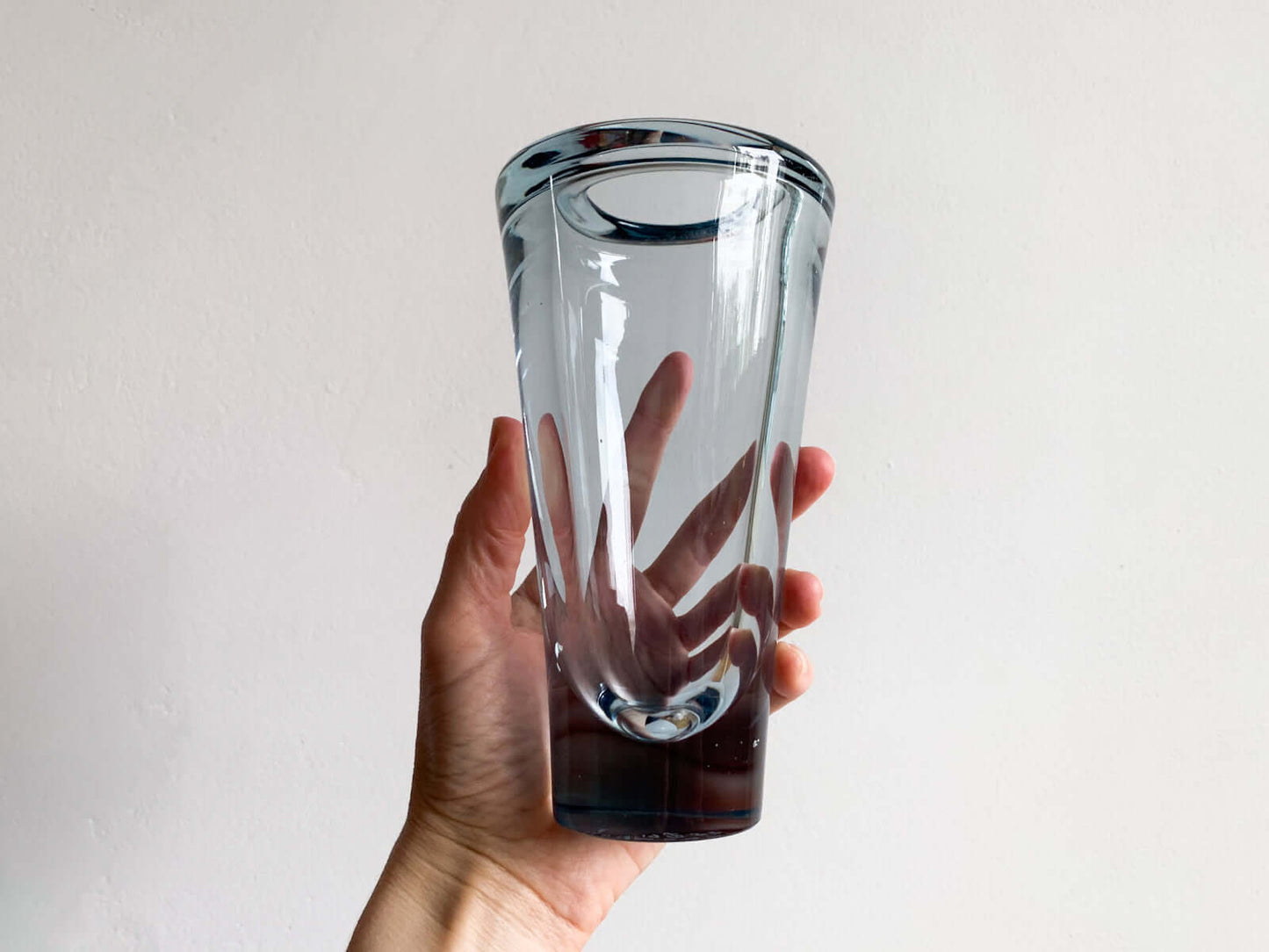 Per Lutken Holmegaard, vase Umanak Aqua 18 cm