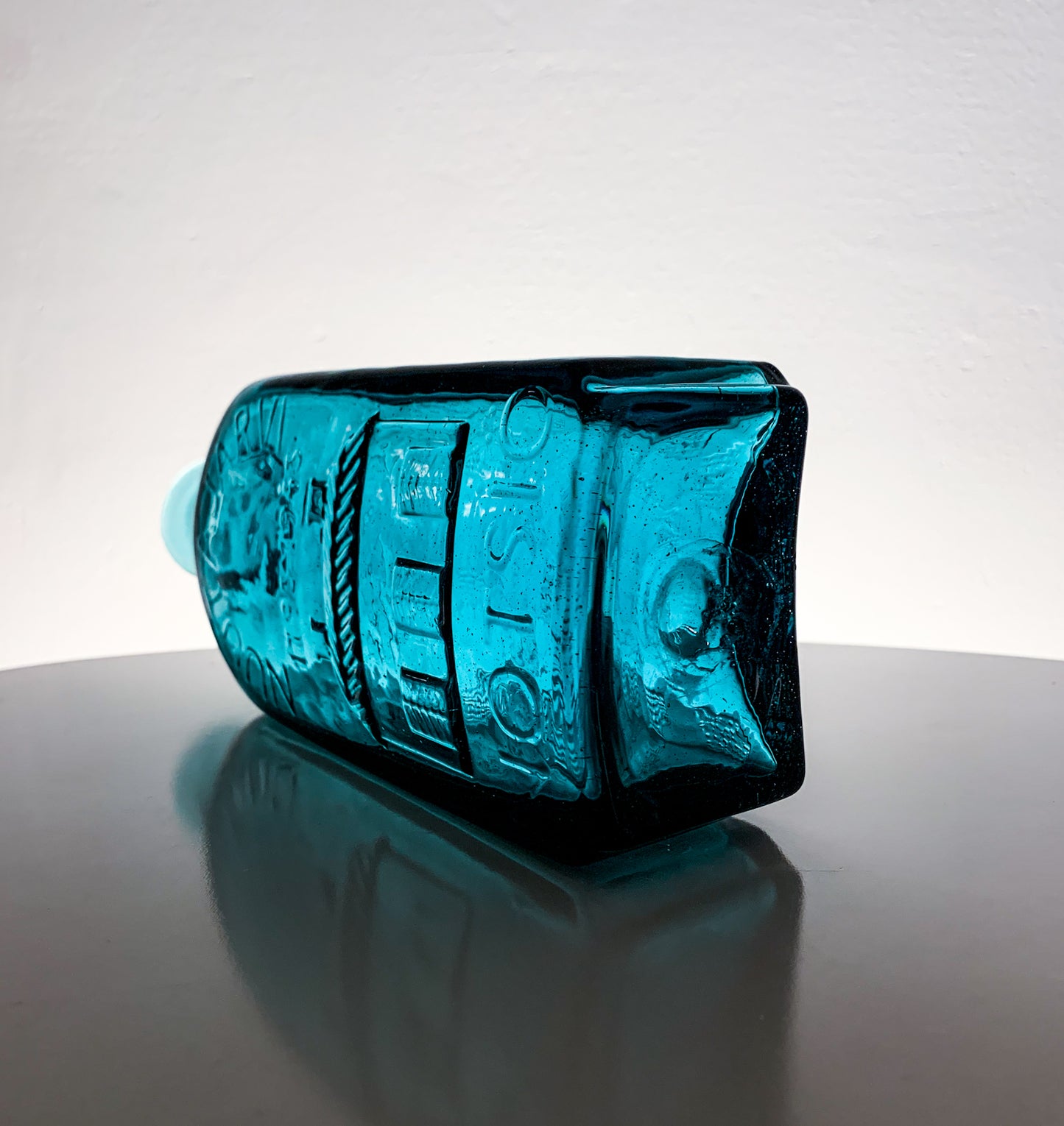 Nuutajärvi 150th Anniversary Art Glass Bottle, 1940s