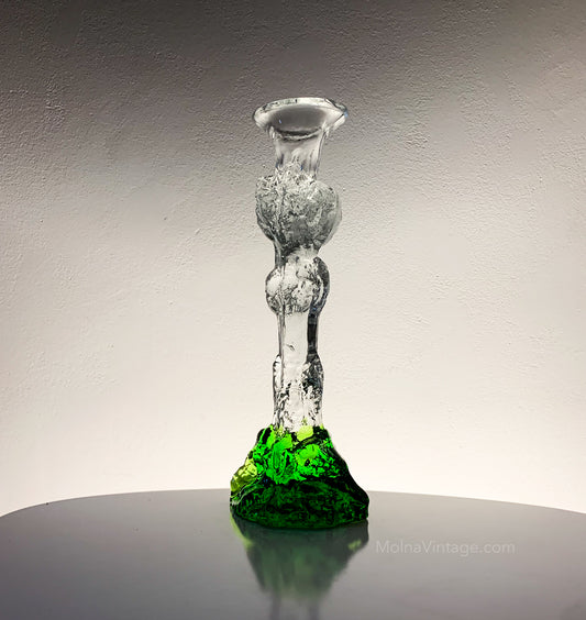 Art Glass Candle Holder & Figurine, 26 cm | Humppila Finland