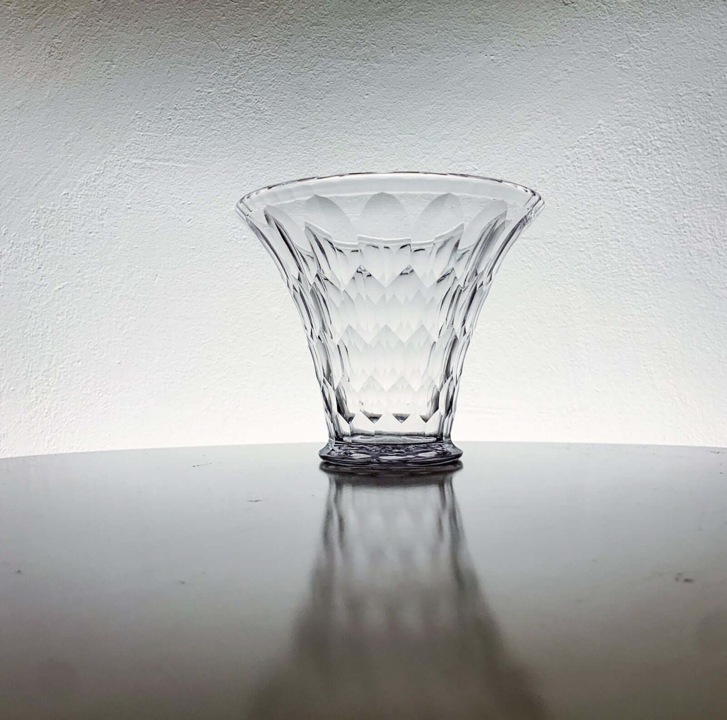 Vintage Cut Crystal Glass Vase Edward Hald Orrefors | Collectible antique glass| Molna Vintage collection