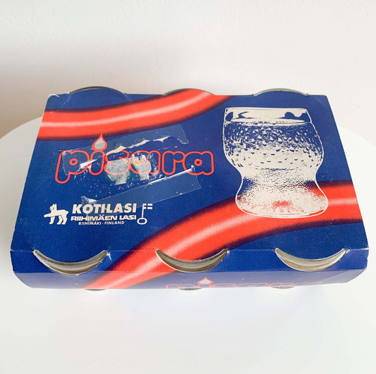 Vintage Riihimaen Lasi Finland | Pisara Drinking glass | Molna Vintage