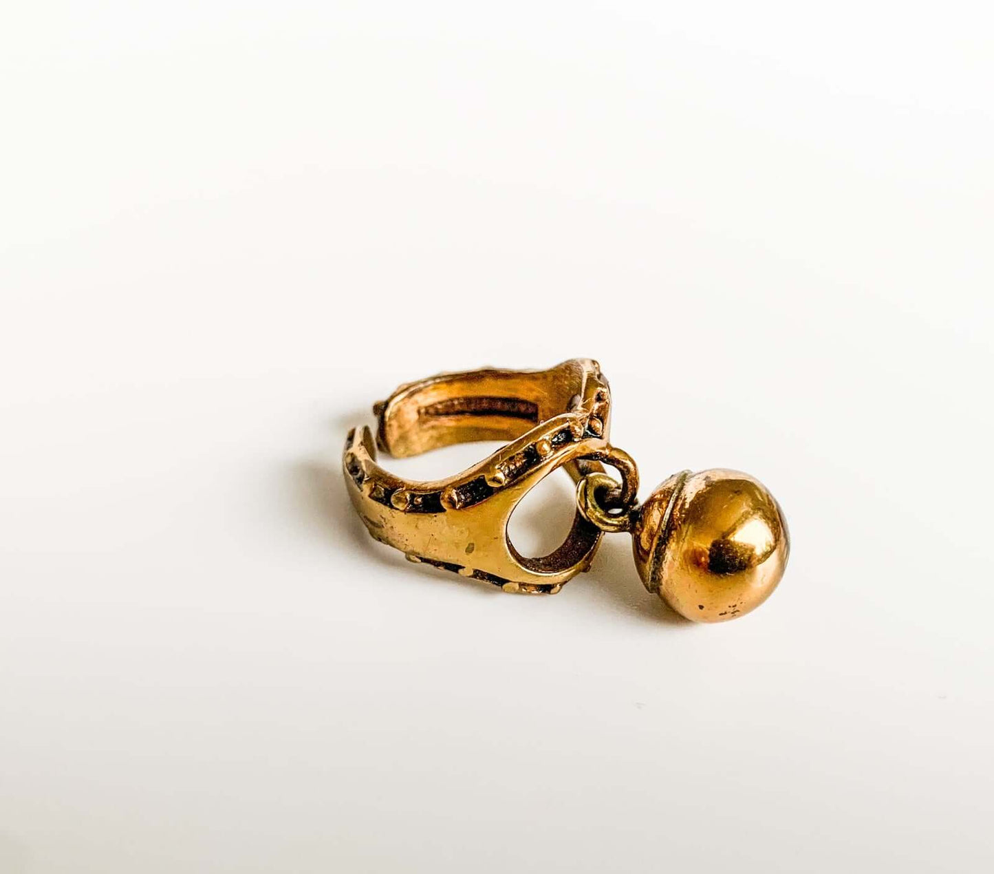 Vintage bronze ring Valo Koru Jorma Valo Kinetic