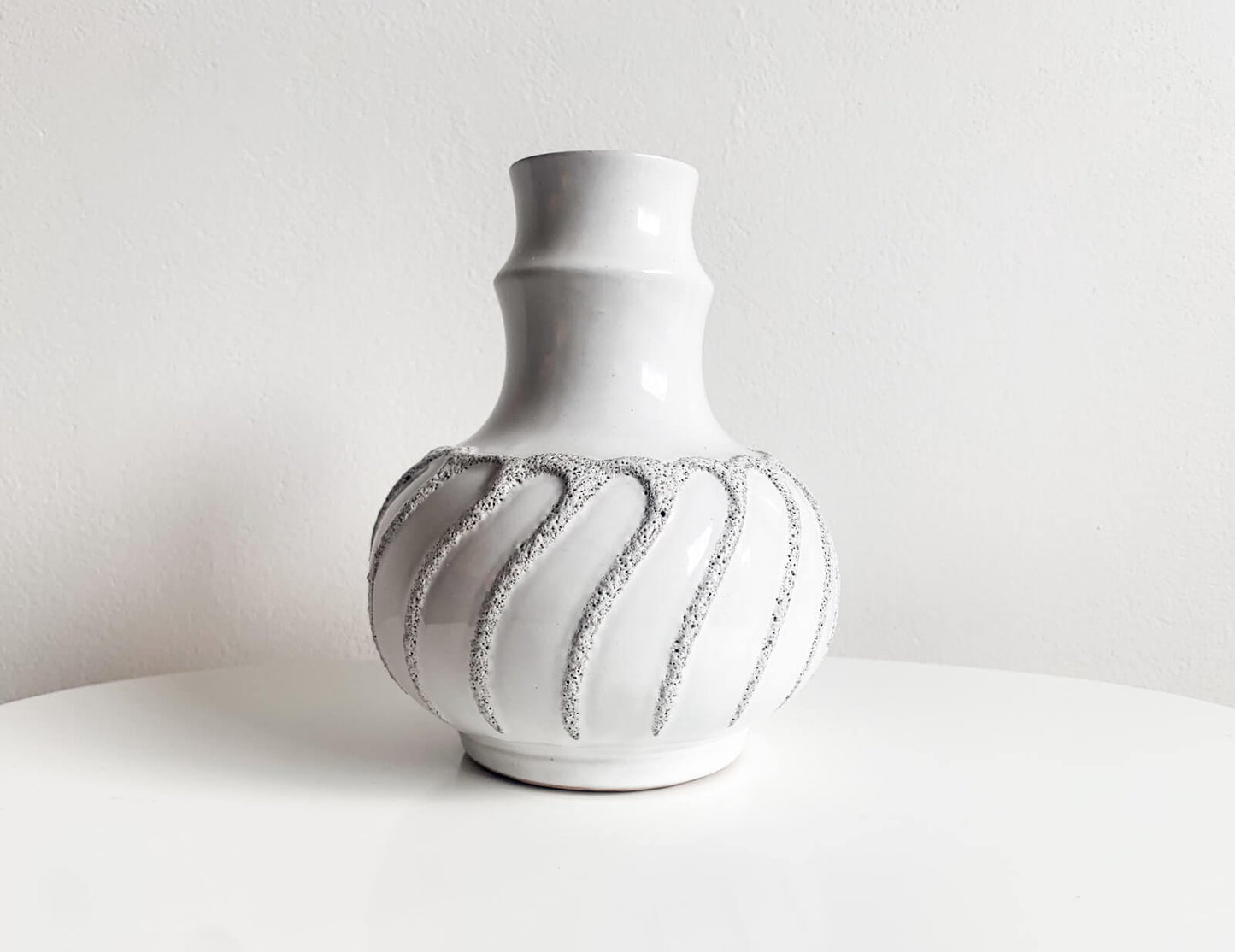Vintage ceramic vase 1443 Strehla DDR GDR