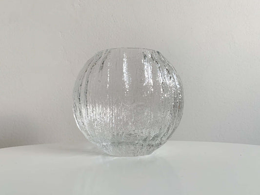 Vintage glass vase Minora Timo Sarpaneva Iittala 1970s