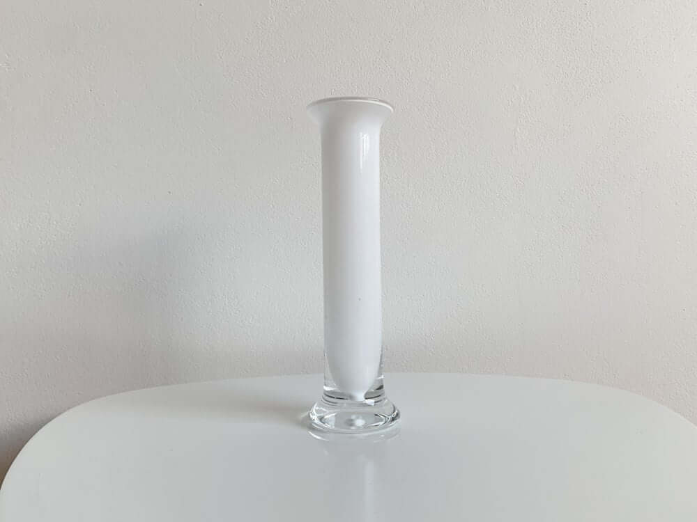 Vintage vase milk glass design Heikki Orvola