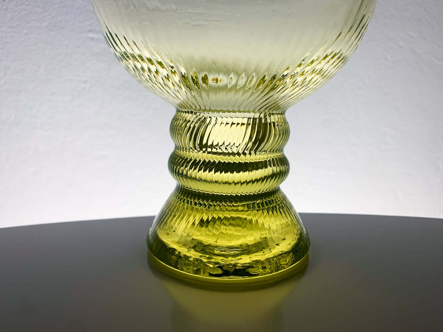 Uranium glass bowl | Midcentury design | Collectible glass