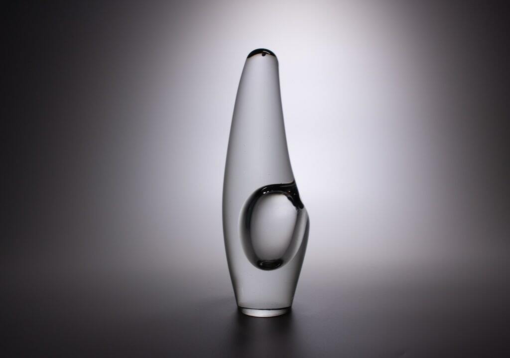 Timo Sarpaneva Iittala glass art sculpture collectible Orchid