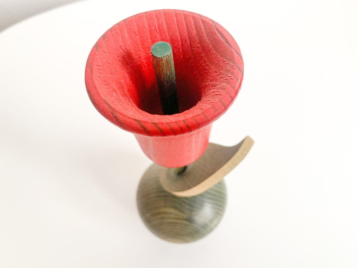 Wood Flower home decor by Aarikka Finland, Tulip