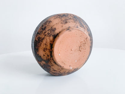 Vintage art ceramic candle holder, design Janos Szilasi, Visby Sweden 1970s