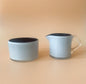 Sugar bowl & creamer, Black & White series, designer Nanny Still, Riihimäki, 60s
