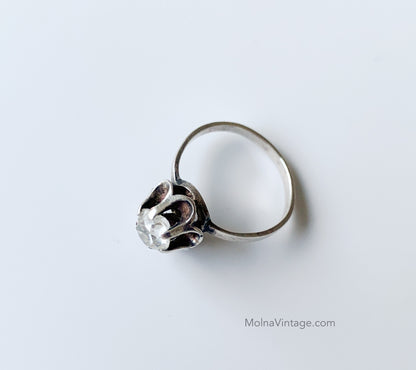 916 Silver ring | Modernist Jewelry | Molna Vintage