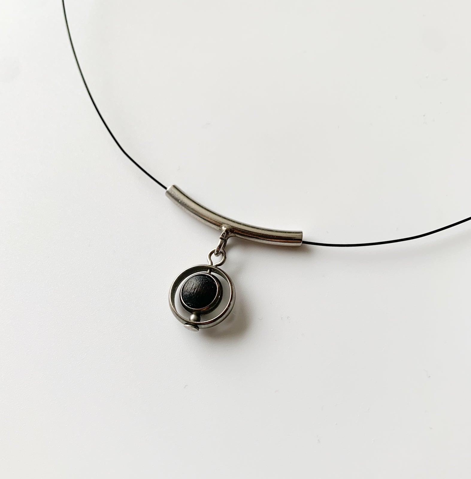 Aarikka Finland Jive Pendant | Wooden Jewelry Finland | Molna Vintage