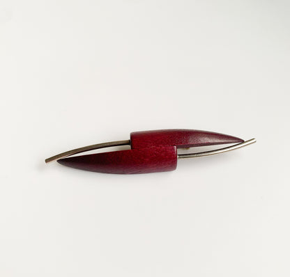 Aarikka Finland | Kitka Brooch | Wooden Jewelry | Molna Vintage