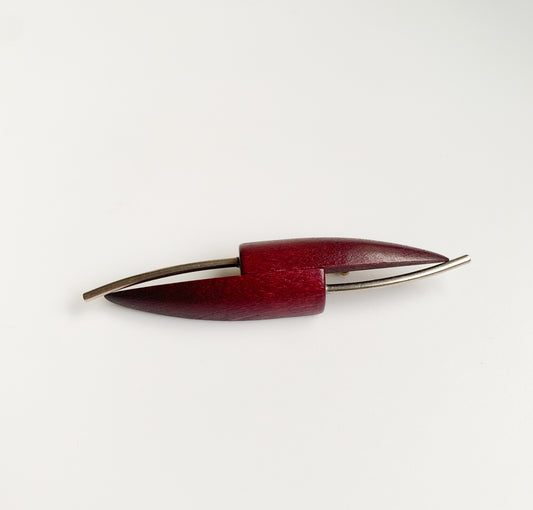 Aarikka Finland | Kitka Brooch | Wooden Jewelry | Molna Vintage