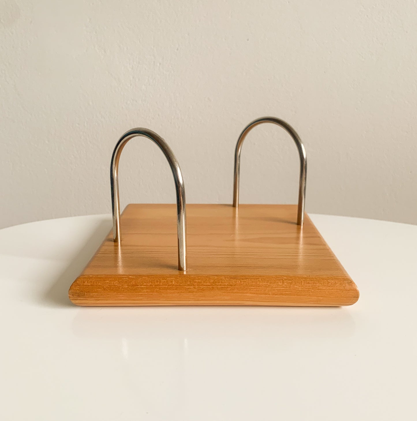 Aarikka Finland | Pine wood napkin holder metal | Molna Vintage