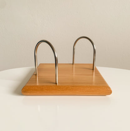 Aarikka Finland | Pine wood napkin holder metal | Molna Vintage