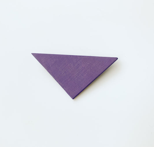 Aarikka Finland | Purple triangle brooch large | Molna Vintage