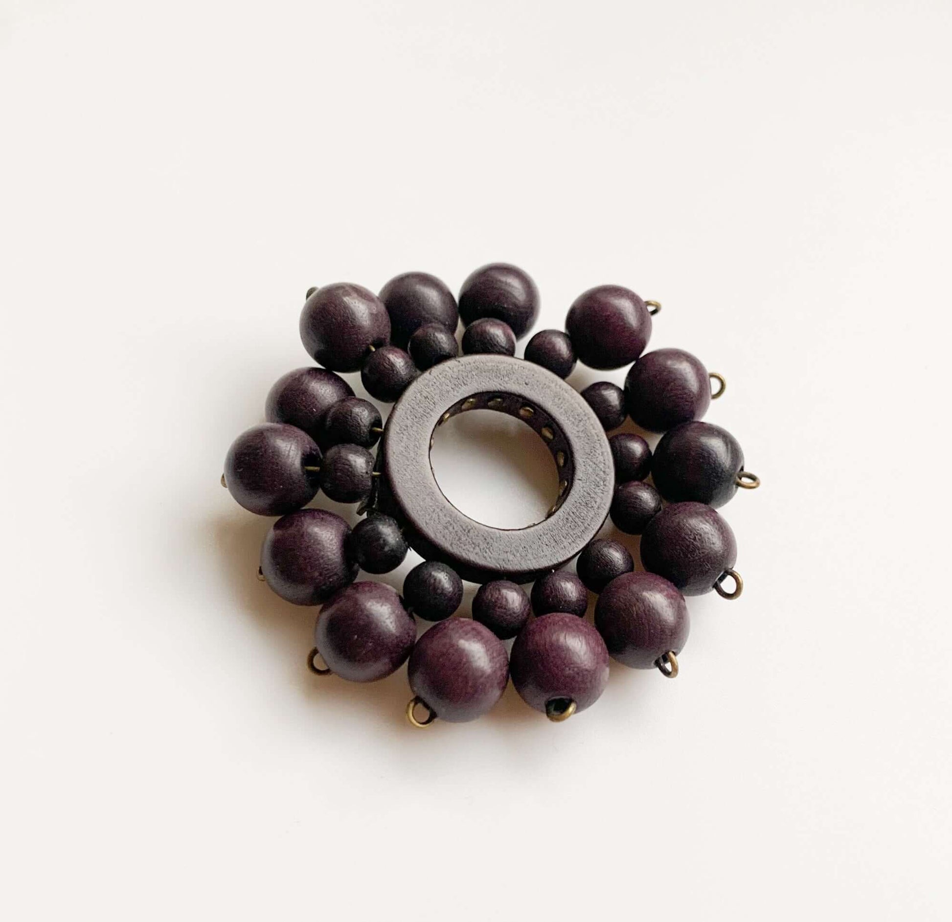Aarikka Finland | Rare Early Brooch Flower Violet | Molna Vintage