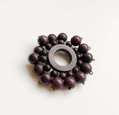 Aarikka Finland | Rare Early Brooch Flower Violet | Molna Vintage