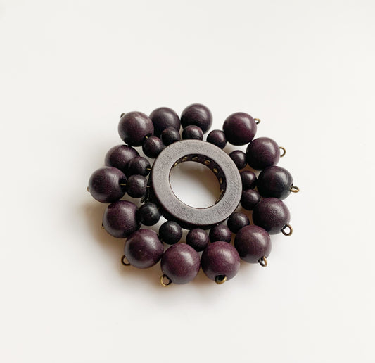 Aarikka Finland | Rare Early Brooch Flower Violet | Molna Vintage