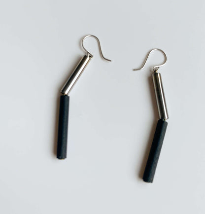 Aarikka Finland | Stick arrrings Navy Blue | Molna Vintage 