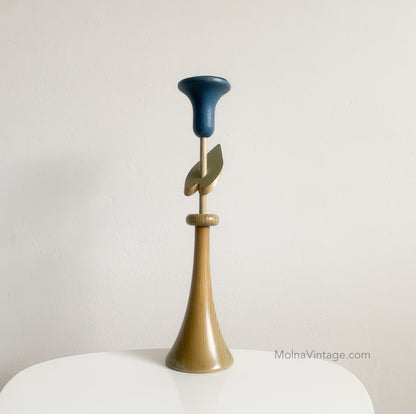 Aarikka Finland | Tulip candle holder | Queen Night Figurine | Molna Vintage