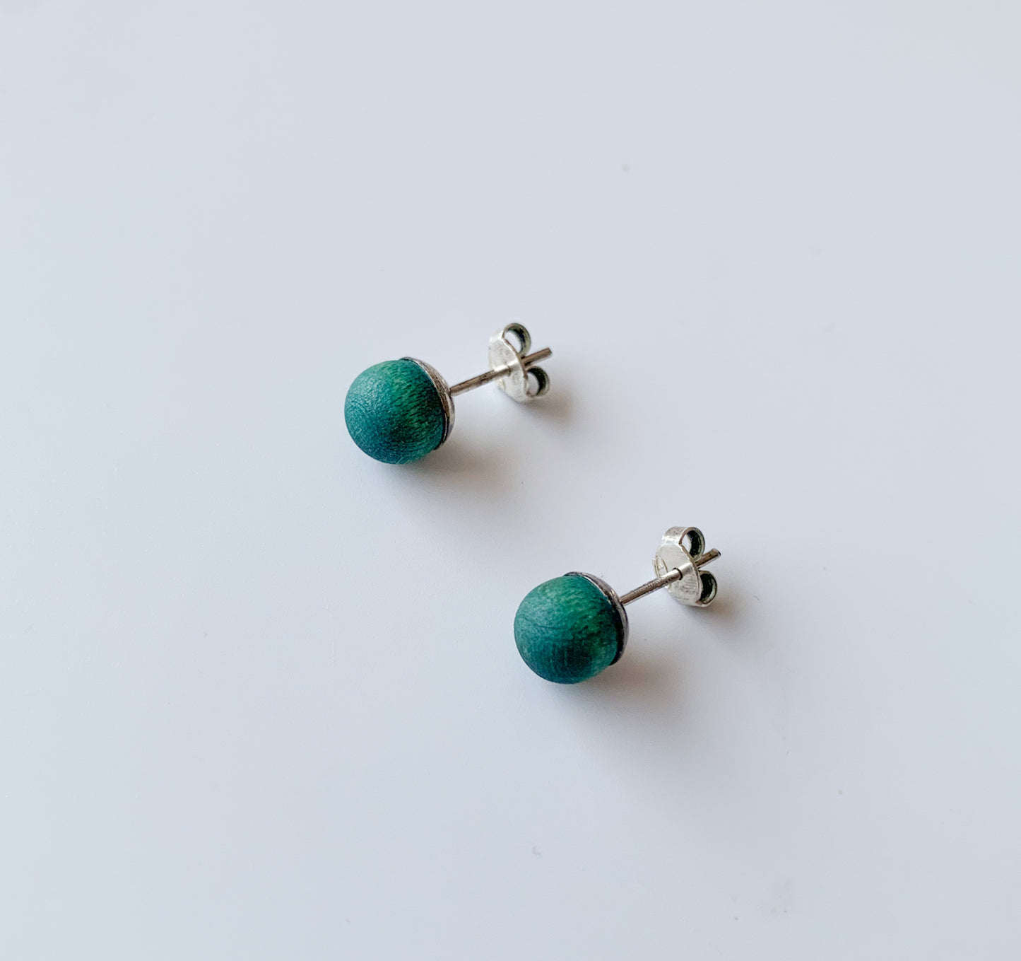 Aarikka Finland | Turquoise Marja Earrings Silver | Molna Vintage