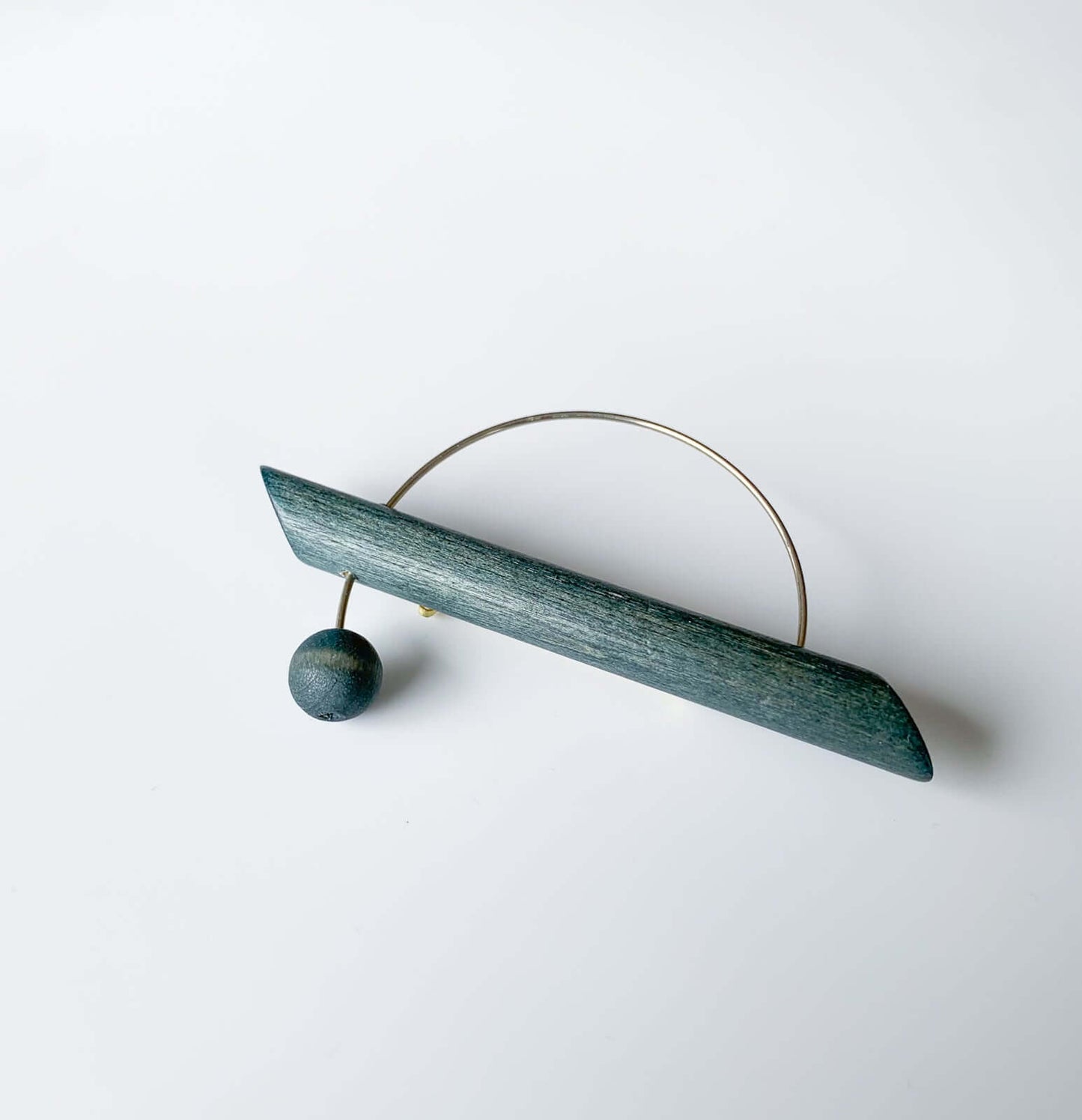 Aarikka Finland | Vintage Brooch Orbit Green | Molna Vintage