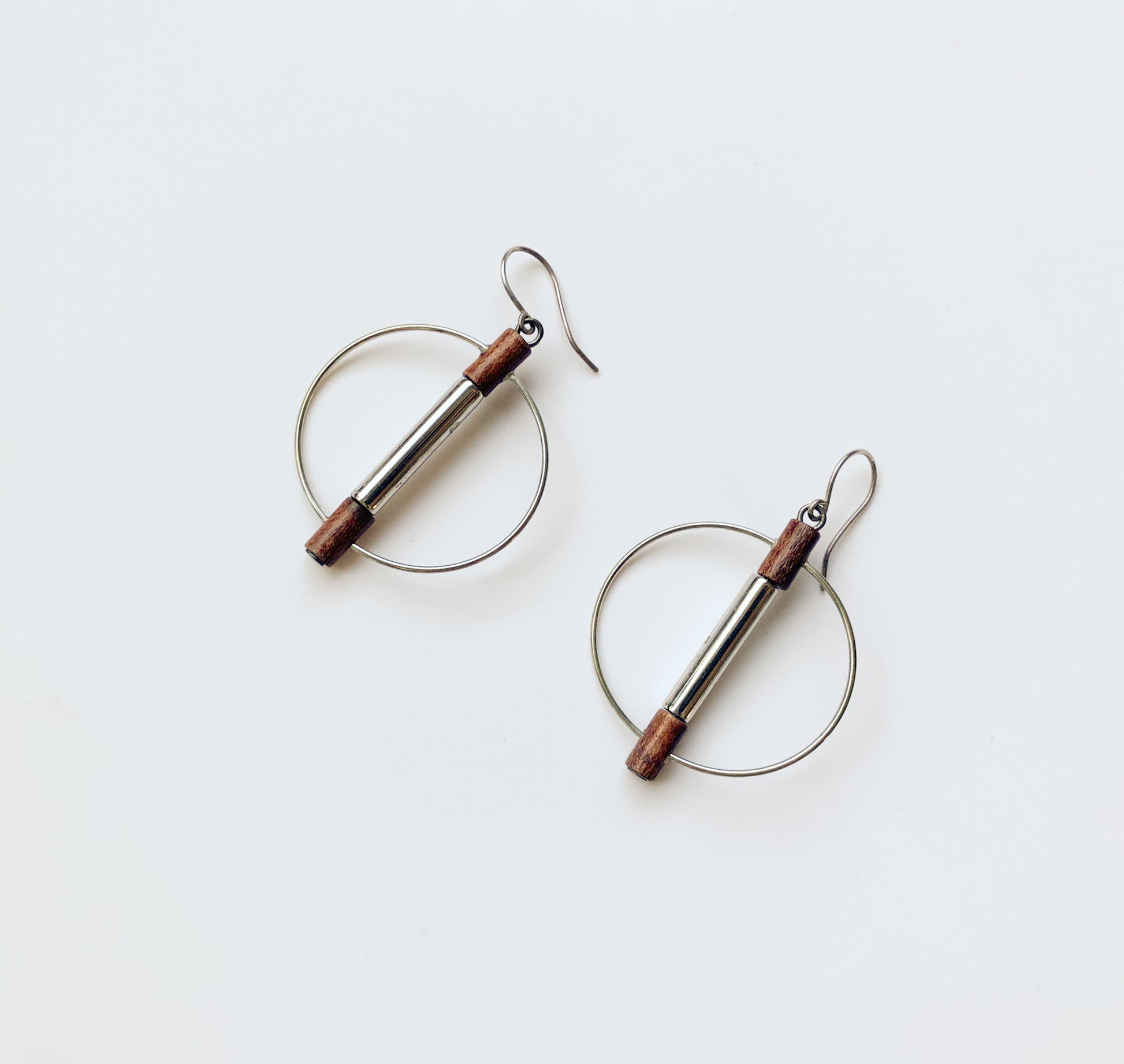Aarikka Finland | Vintage Earrings Wood Space Age | Molna Vintage